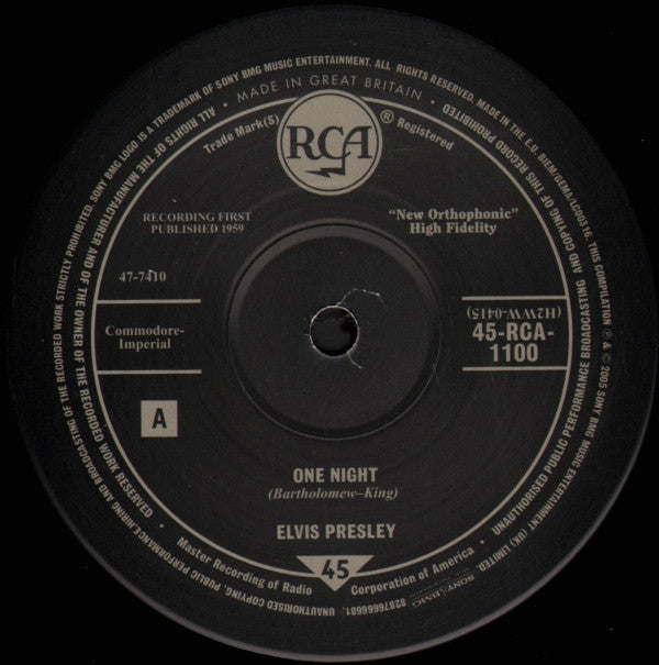 Elvis* -One Night