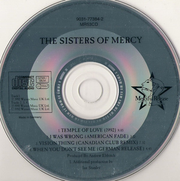 The Sisters Of Mercy -Temple Of Love (1992)