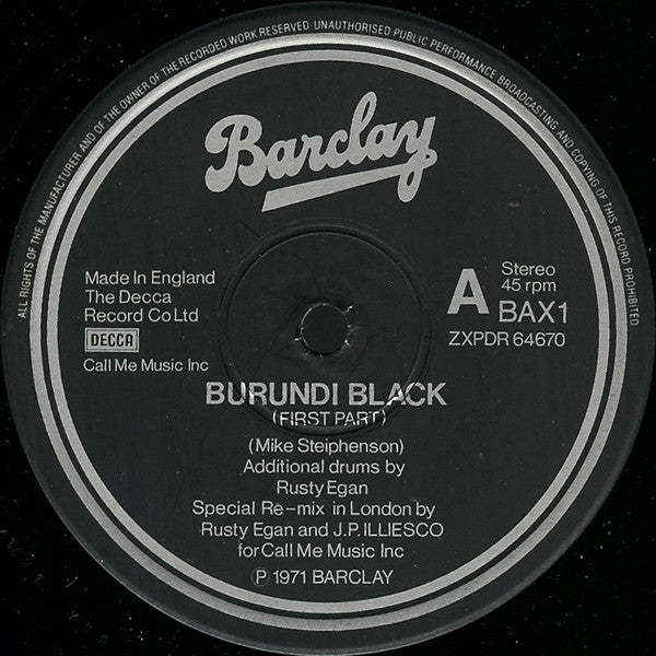 Burundi Black -Burundi Black