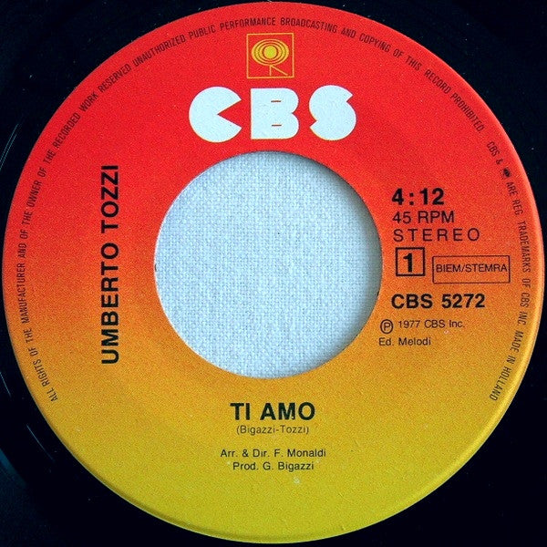 Umberto Tozzi -Ti Amo