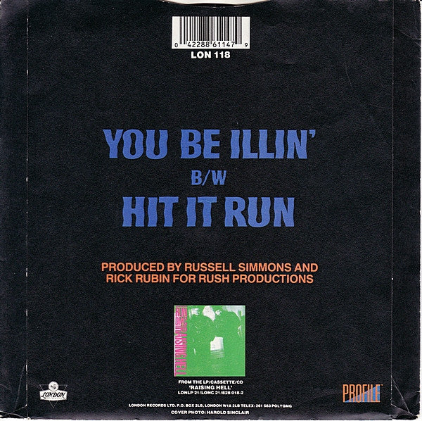 Run D.M.C.* -You Be Illin' / Hit It Run