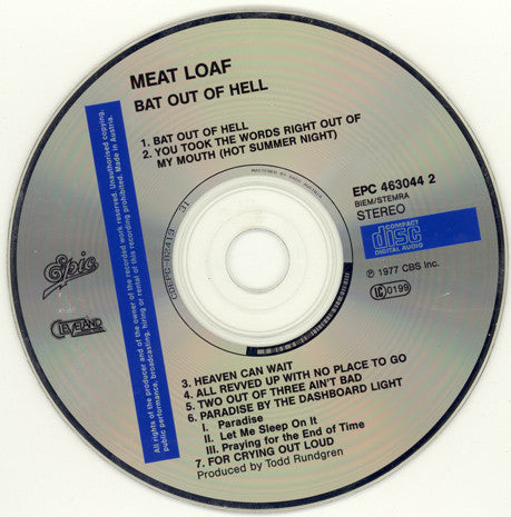 Meat Loaf - Bat Out Of Hell