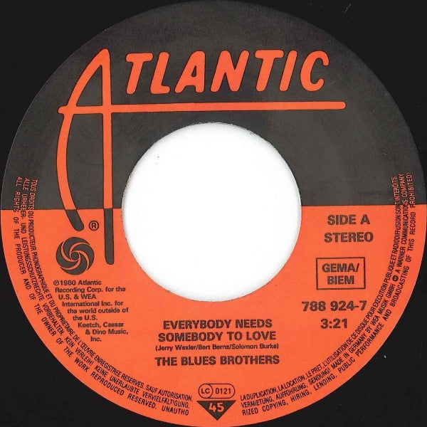The Blues Brothers -Everybody Needs Somebody To Love