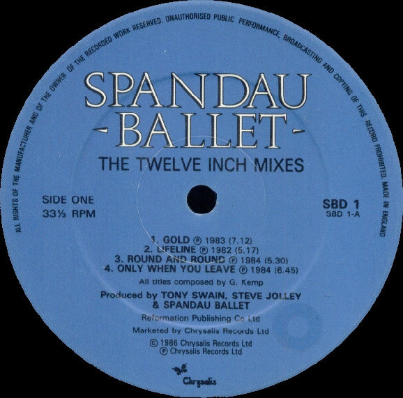 Spandau Ballet -The Twelve Inch Mixes