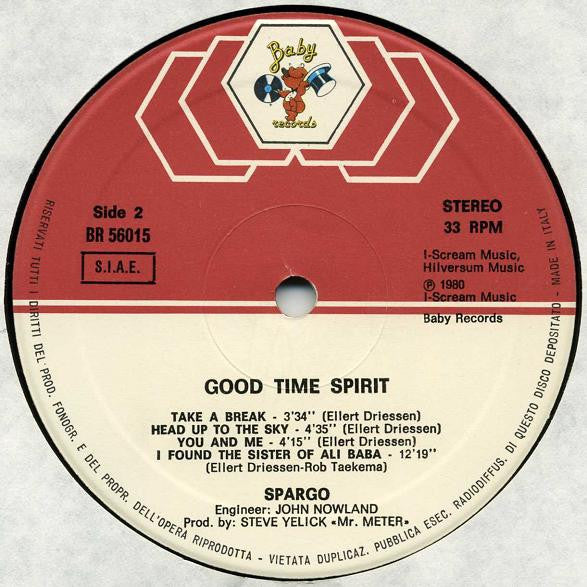 Spargo -Good Time Spirit