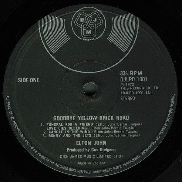 Elton John -Goodbye Yellow Brick Road