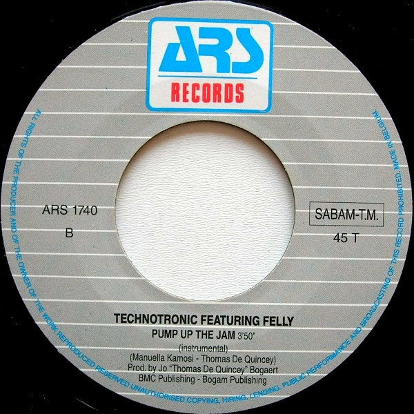 Technotronic Featuring Felly -Pump Up The Jam