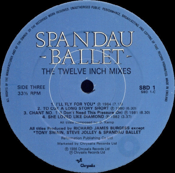 Spandau Ballet -The Twelve Inch Mixes