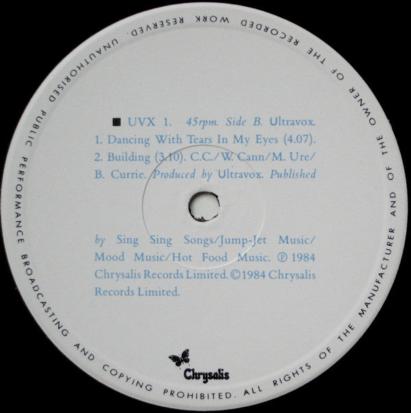 Ultravox -Dancing With Tears In My Eyes (Special Re-Mix)