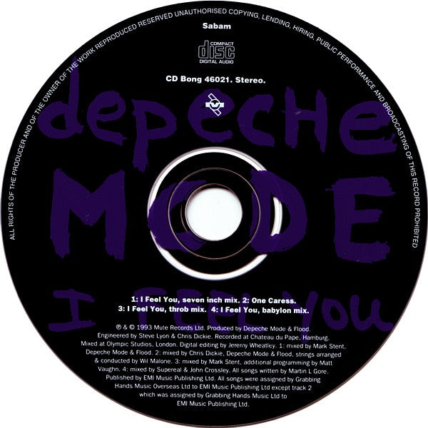Depeche Mode -I Feel You