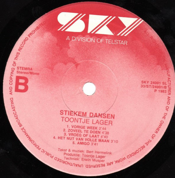 Toontje Lager -Stiekem Dansen