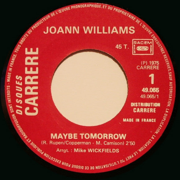 Joann Williams* -Maybe Tomorrow
