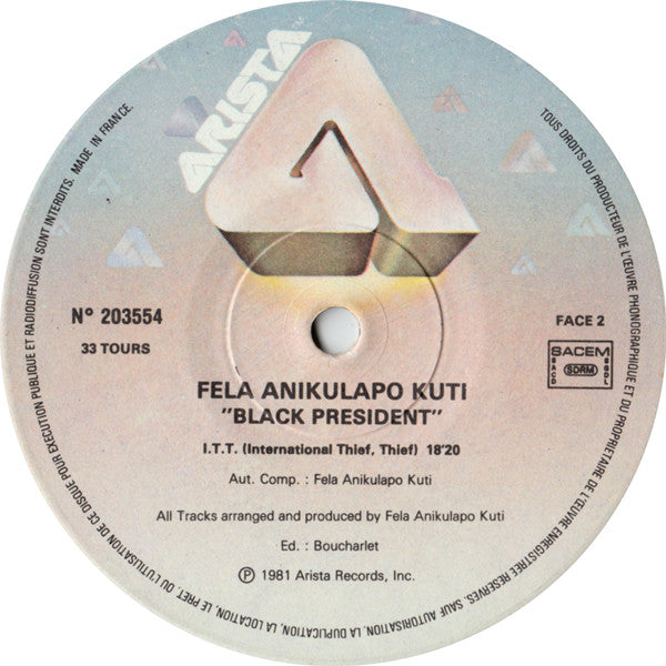 Fela Anikulapo Kuti* -Black President