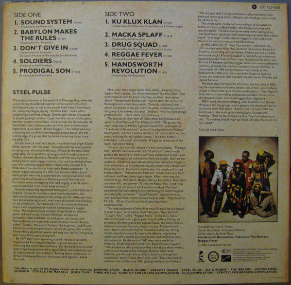 Steel Pulse -Reggae Greats
