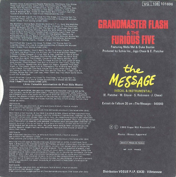 Grandmaster Flash & The Furious Five -The Message