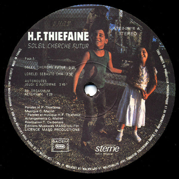 H.F. Thiefaine* -Soleil Cherche Futur
