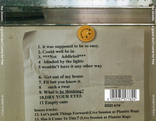 The Streets - A Grand Don't Come For Free