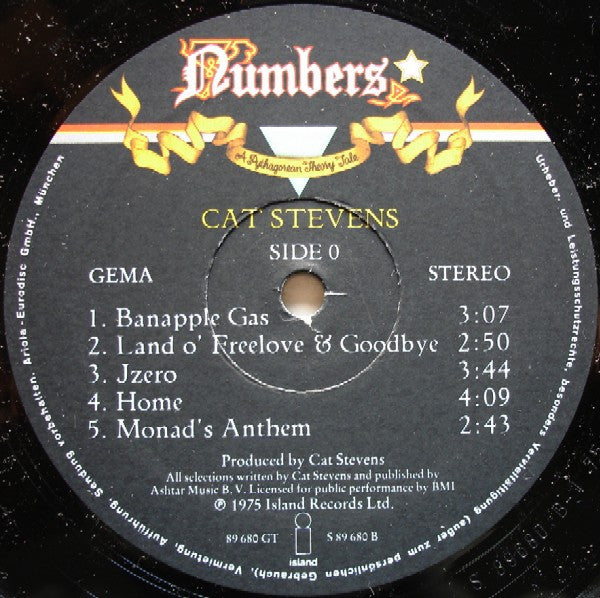 Cat Stevens -Numbers (A Pythagorean Theory Tale)