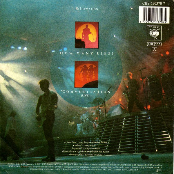 Spandau Ballet -How Many Lies ?