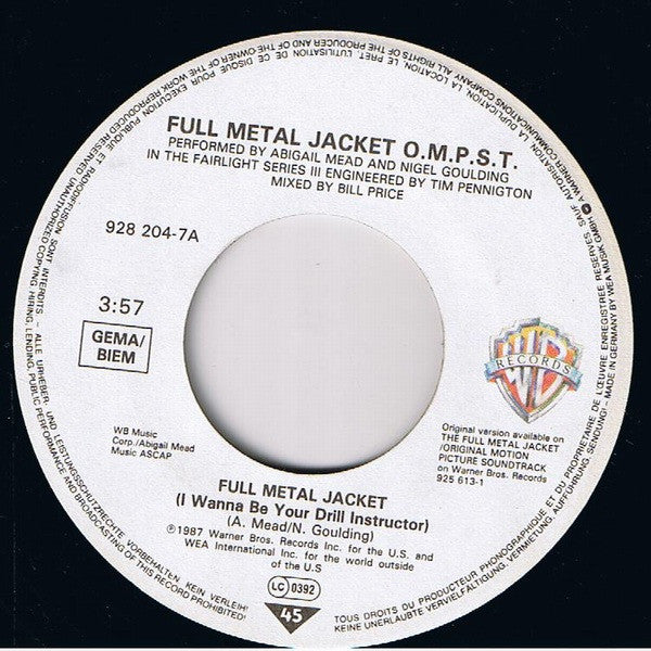 Abigail Mead -Full Metal Jacket (I Wanna Be Your Drill Instructor)