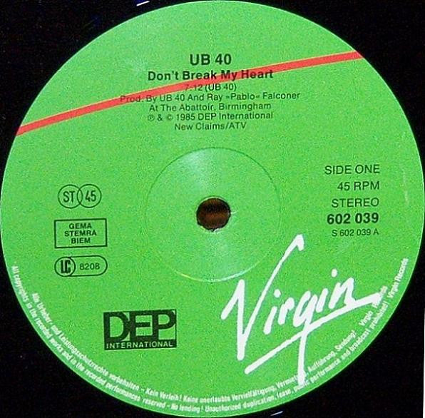 UB40 -Don't Break My Heart