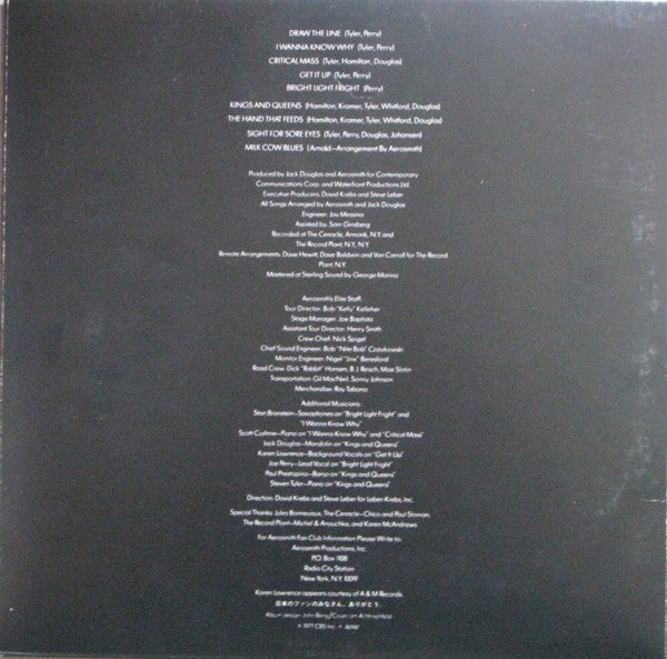 Aerosmith - Draw The Line