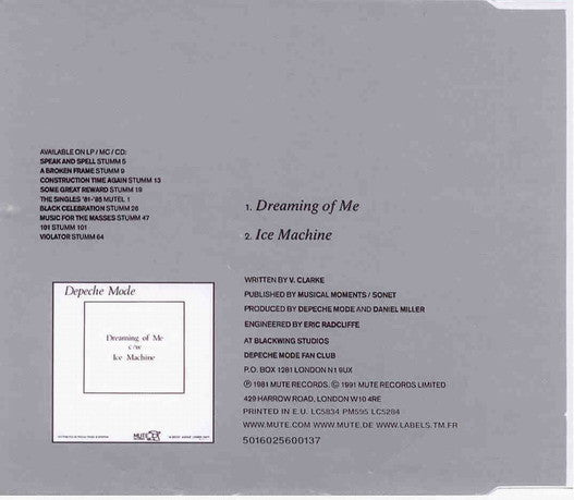 Depeche Mode - Singles 1-6