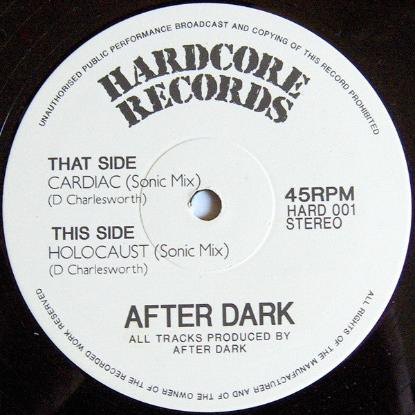 After Dark - Holocaust (Sonic Mix) / Cardiac (Sonic Mix)