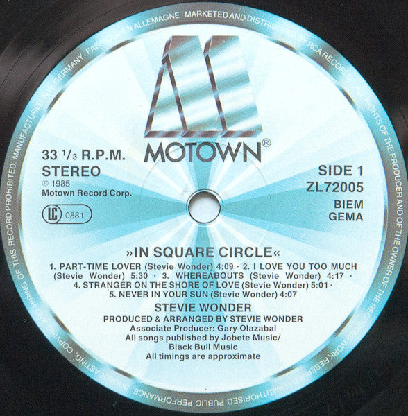Stevie Wonder -In Square Circle