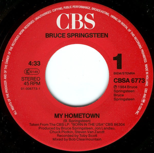 Bruce Springsteen -My Hometown