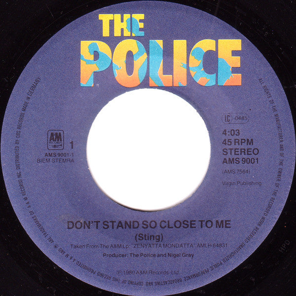 The Police -Don't Stand So Close To Me