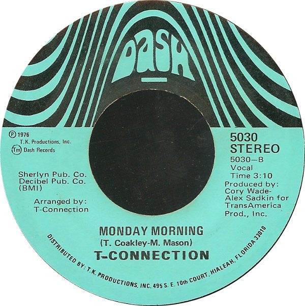 T-Connection -Disco Magic / Monday Morning