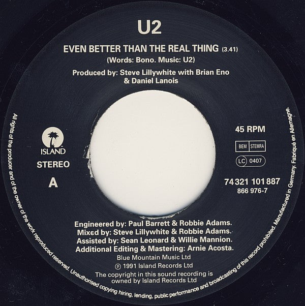 U2 -Even Better Than The Real Thing