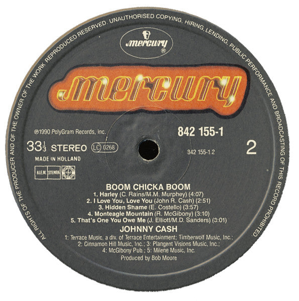 Johnny Cash -Boom Chicka Boom