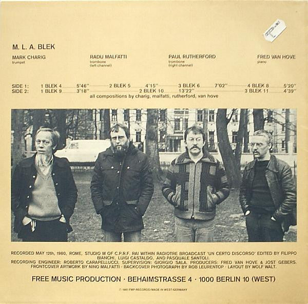 M.L.A. 'Blek' -Blek