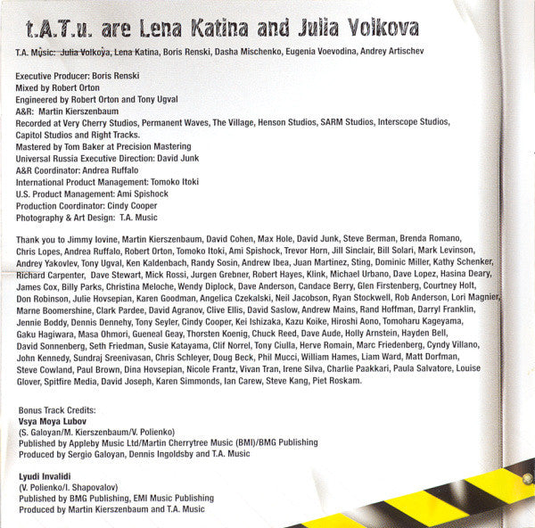 t.A.T.u. -Dangerous And Moving