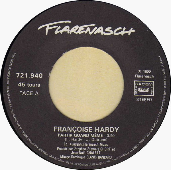 Françoise Hardy -Partir Quand Même