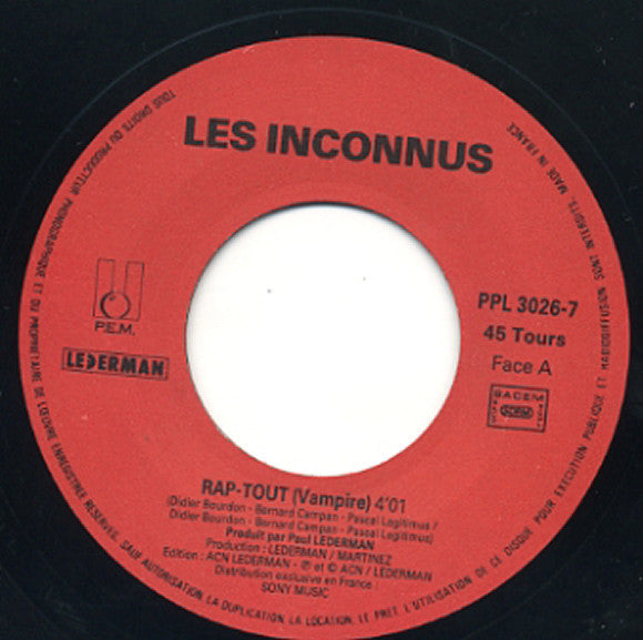Les Inconnus -Rap Tout (Vampire)
