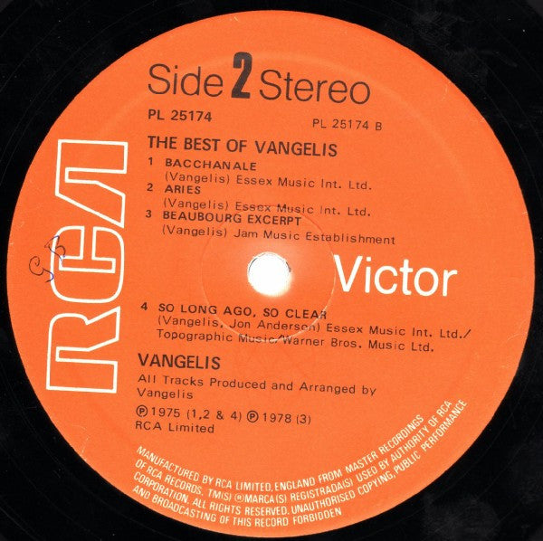 Vangelis -The Best Of Vangelis