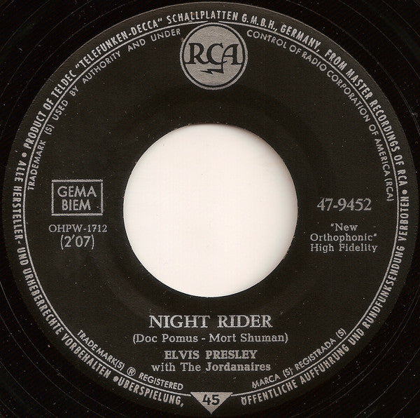 Elvis Presley -Kiss Me Quick