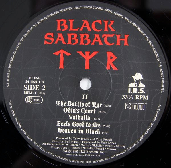 Black Sabbath -Tyr