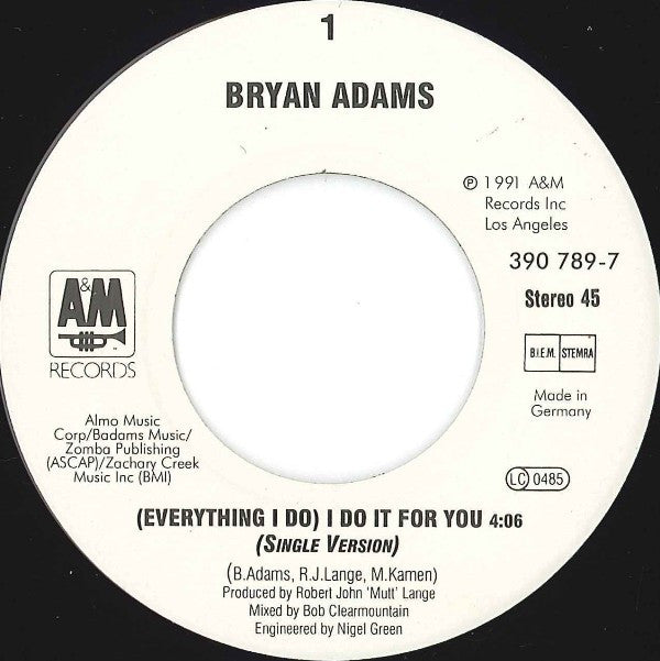 Bryan Adams -(Everything I Do) I Do It For You