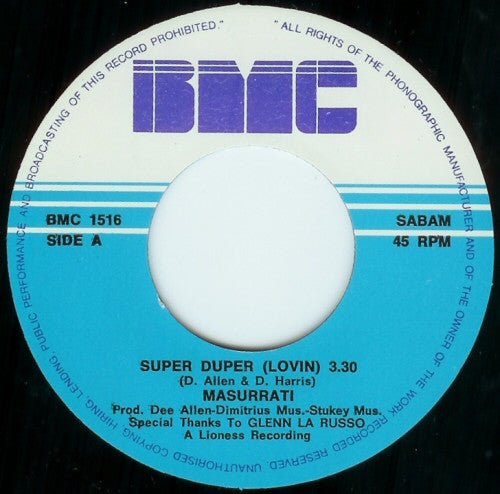 Masurratti* -Super Duper Lovin