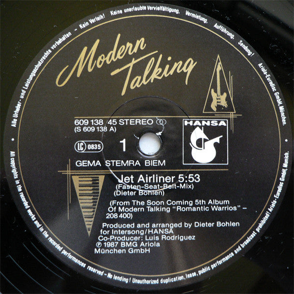 Modern Talking -Jet Airliner (Fasten-Seat-Belt-Mix)