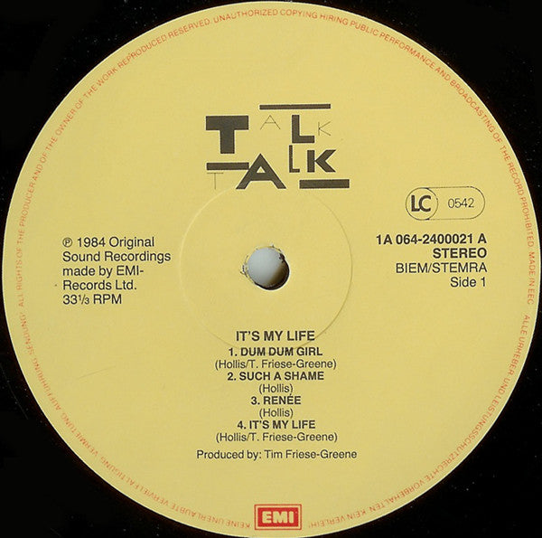 Talk Talk -It's My Life