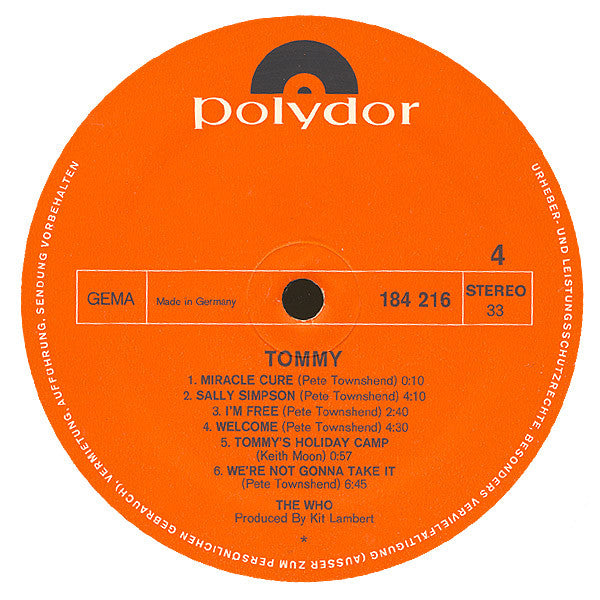 The Who -Tommy