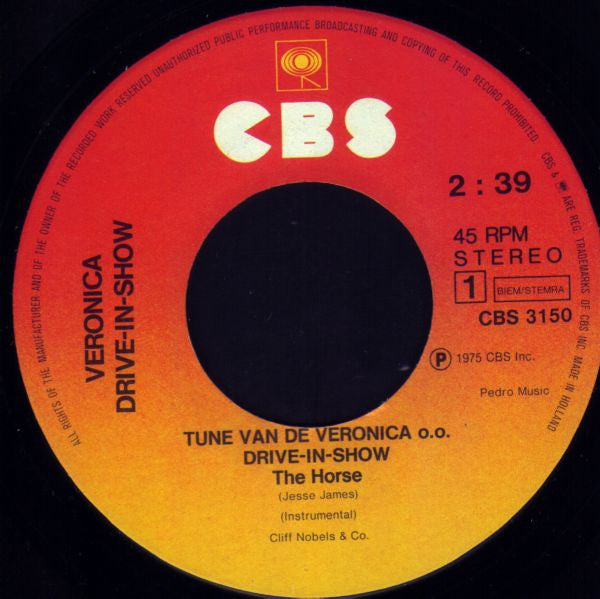 Cliff Nobles & Co / No Artist -Tune Van De Veronica Drive-In-Show & 21 Drive-In-Show Jingles