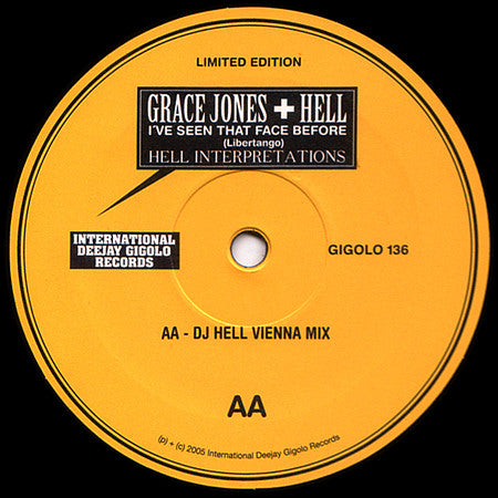 Grace Jones + Hell -I've Seen That Face Before (Libertango) (Hell Interpretations)