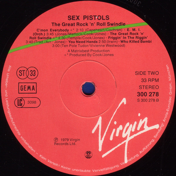 Sex Pistols -The Great Rock 'N' Roll Swindle