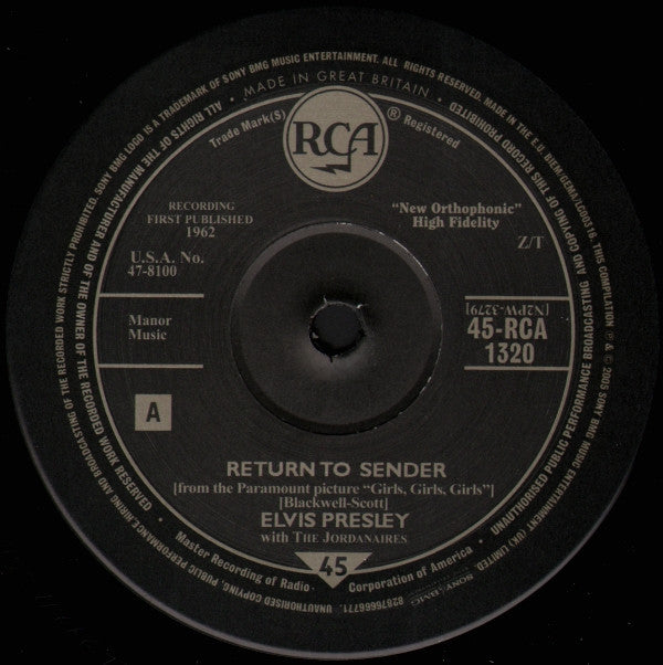 Elvis* -Return To Sender